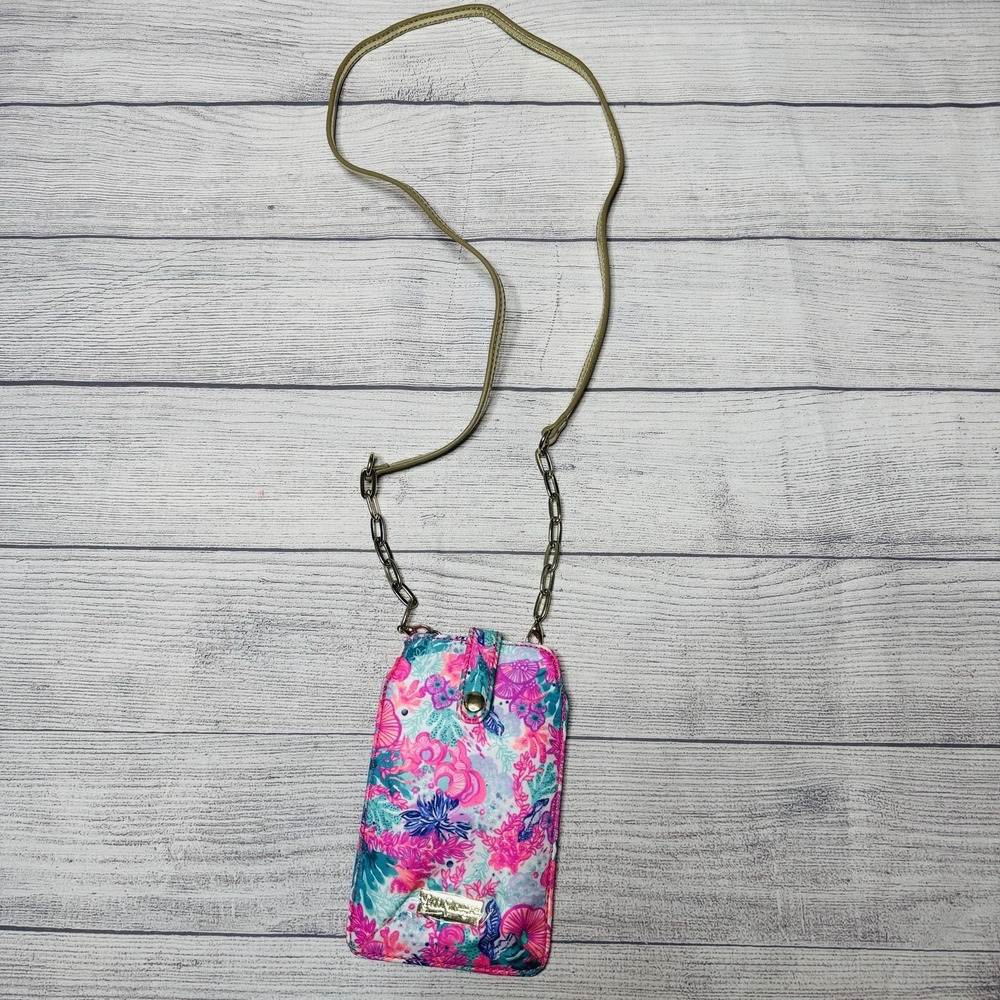 Lilly Pulitzer KAMDEN Phone Crossbody tropical print SEASIDE CARNIVAL